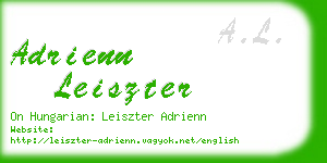 adrienn leiszter business card